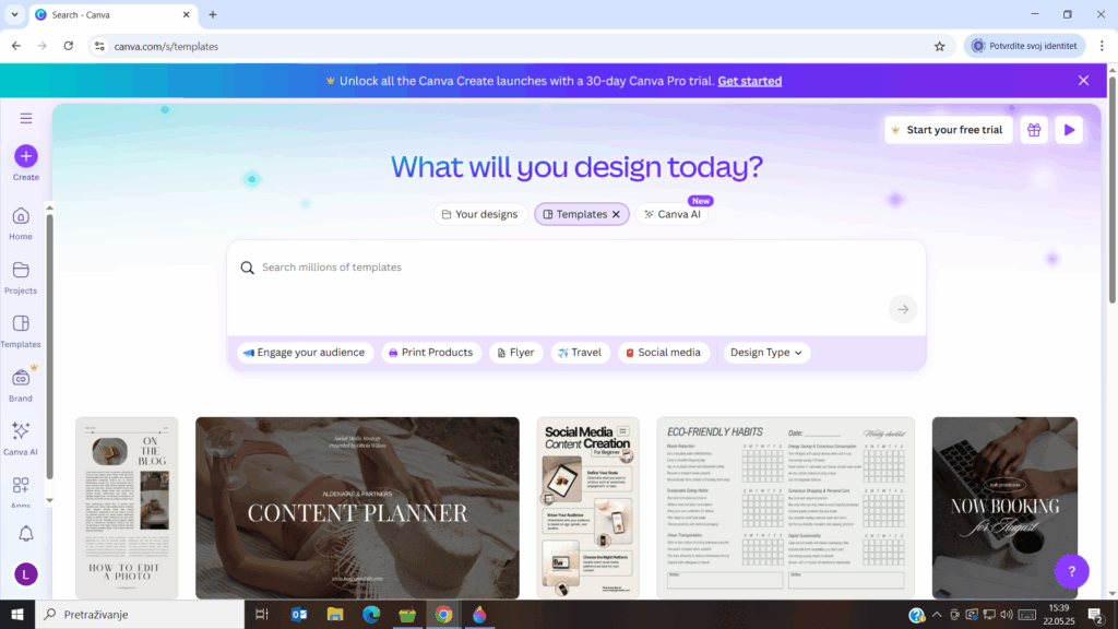 Canva AI alat za stvaranje vizuala